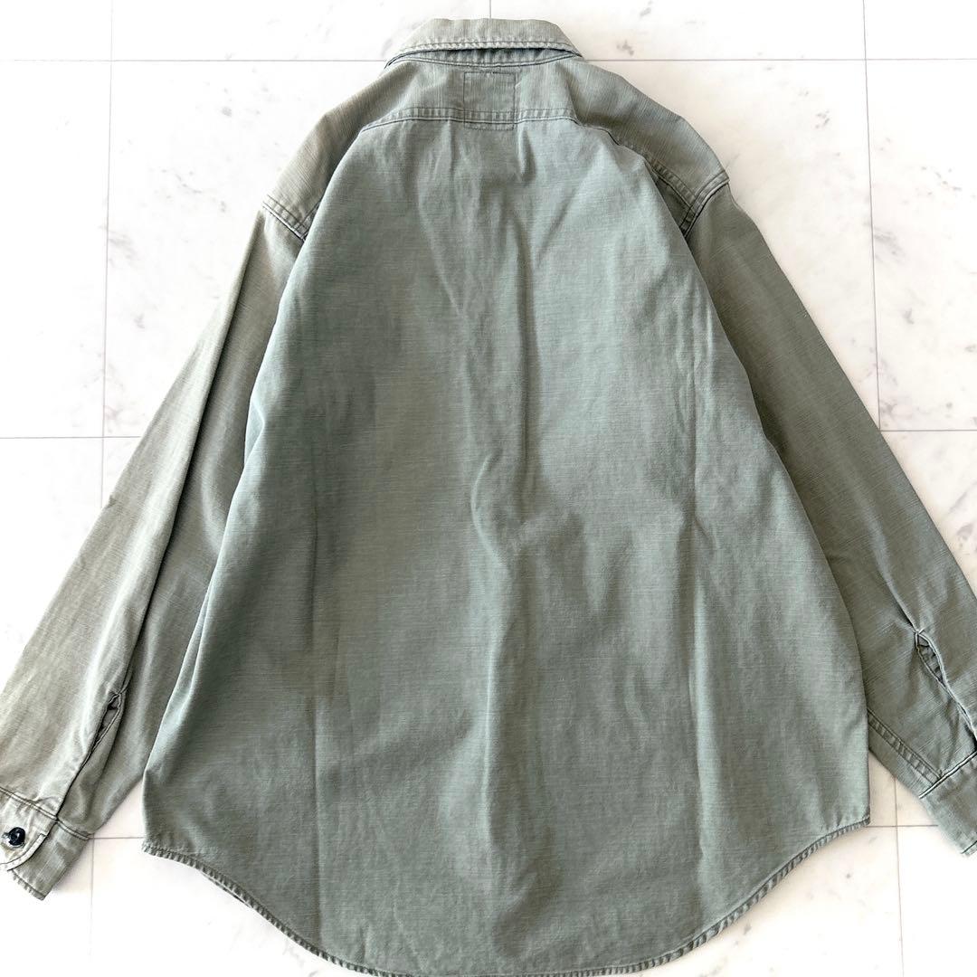 美品 マディソンブルー ハンプトンシャツ カーキ グリーン サイズ00