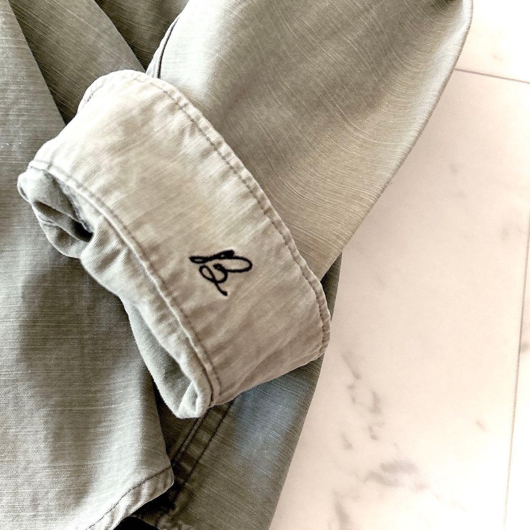 美品 マディソンブルー ハンプトンシャツ カーキ グリーン サイズ00