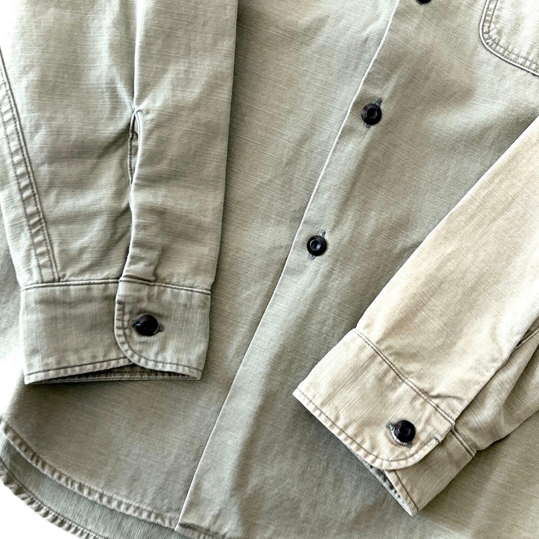 美品 マディソンブルー ハンプトンシャツ カーキ グリーン サイズ00