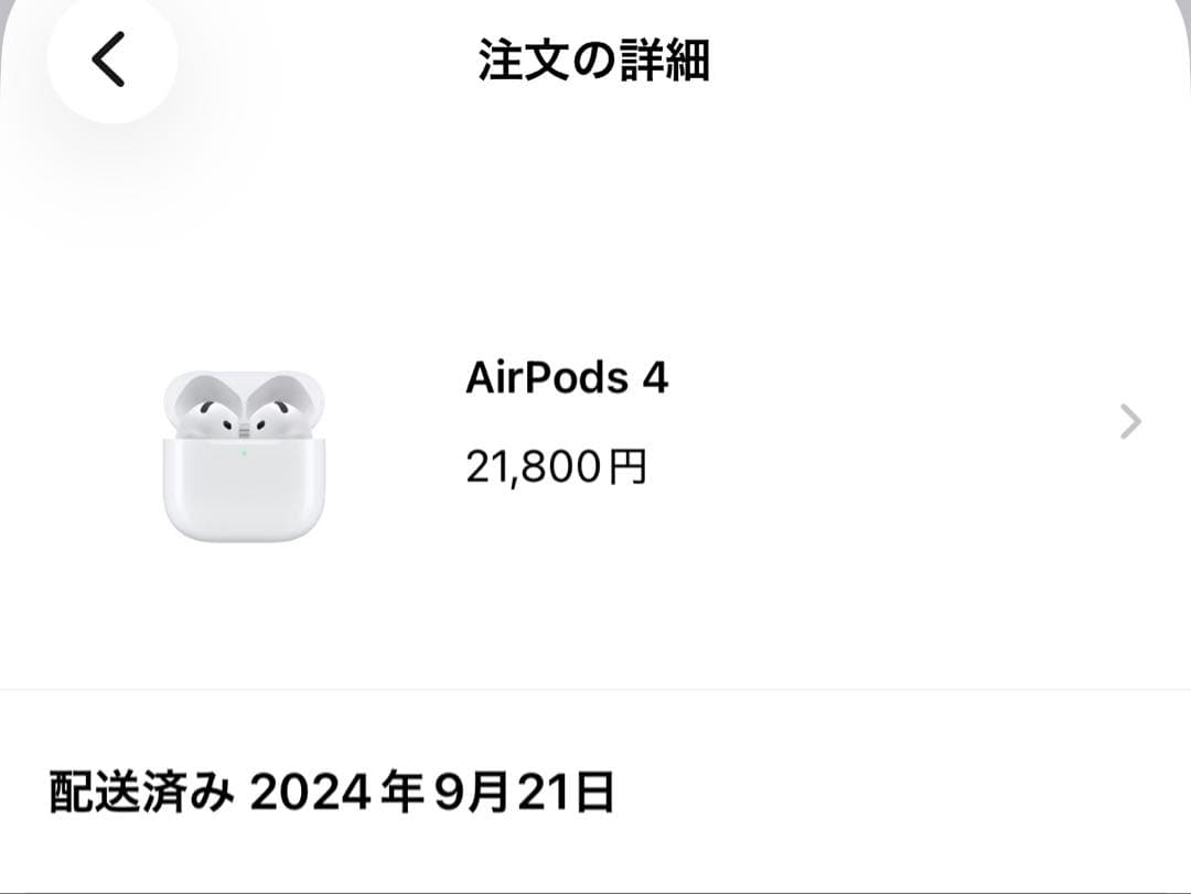 AirPods4 A3053 Apple Store購入品　ケース付き