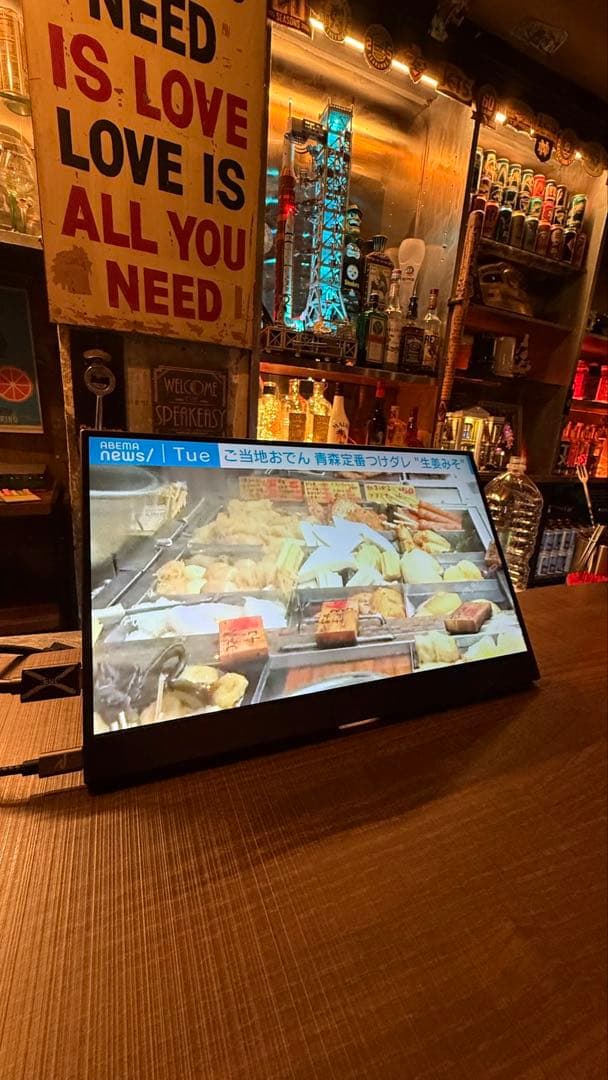 ポータブル4Kモニター HDMI mini変換アダプター付