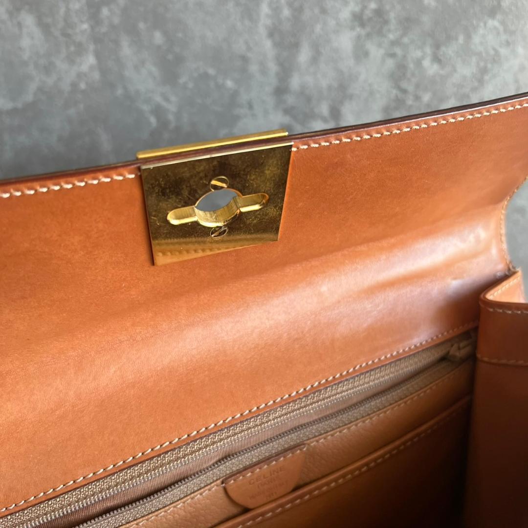 ⭐️CELINE⭐️セリーヌ ハンドバッグ マカダム ターンロック ゴールド