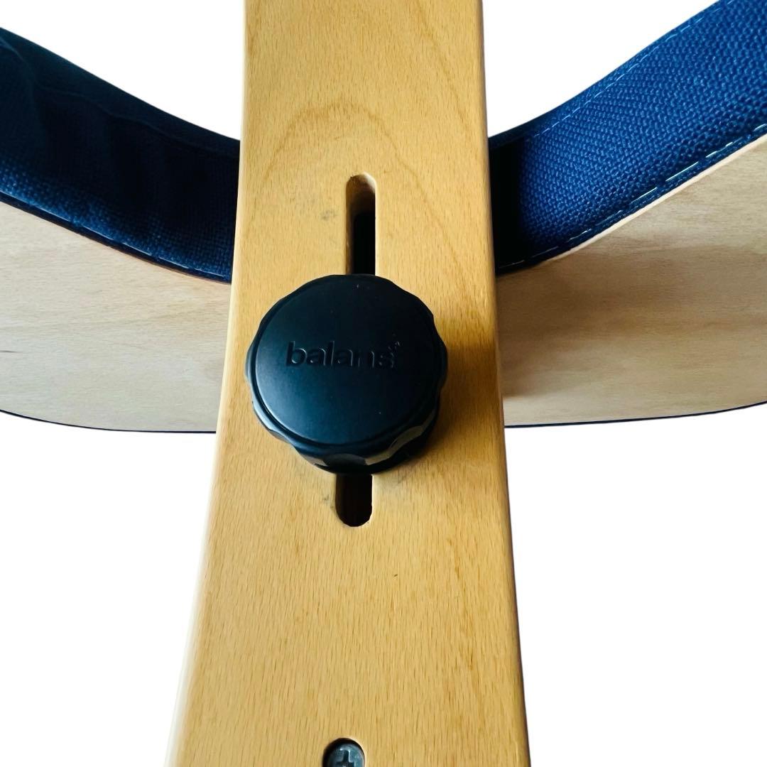 極美品 balans Easyバランスチェア イージー ネイビー カバー付き