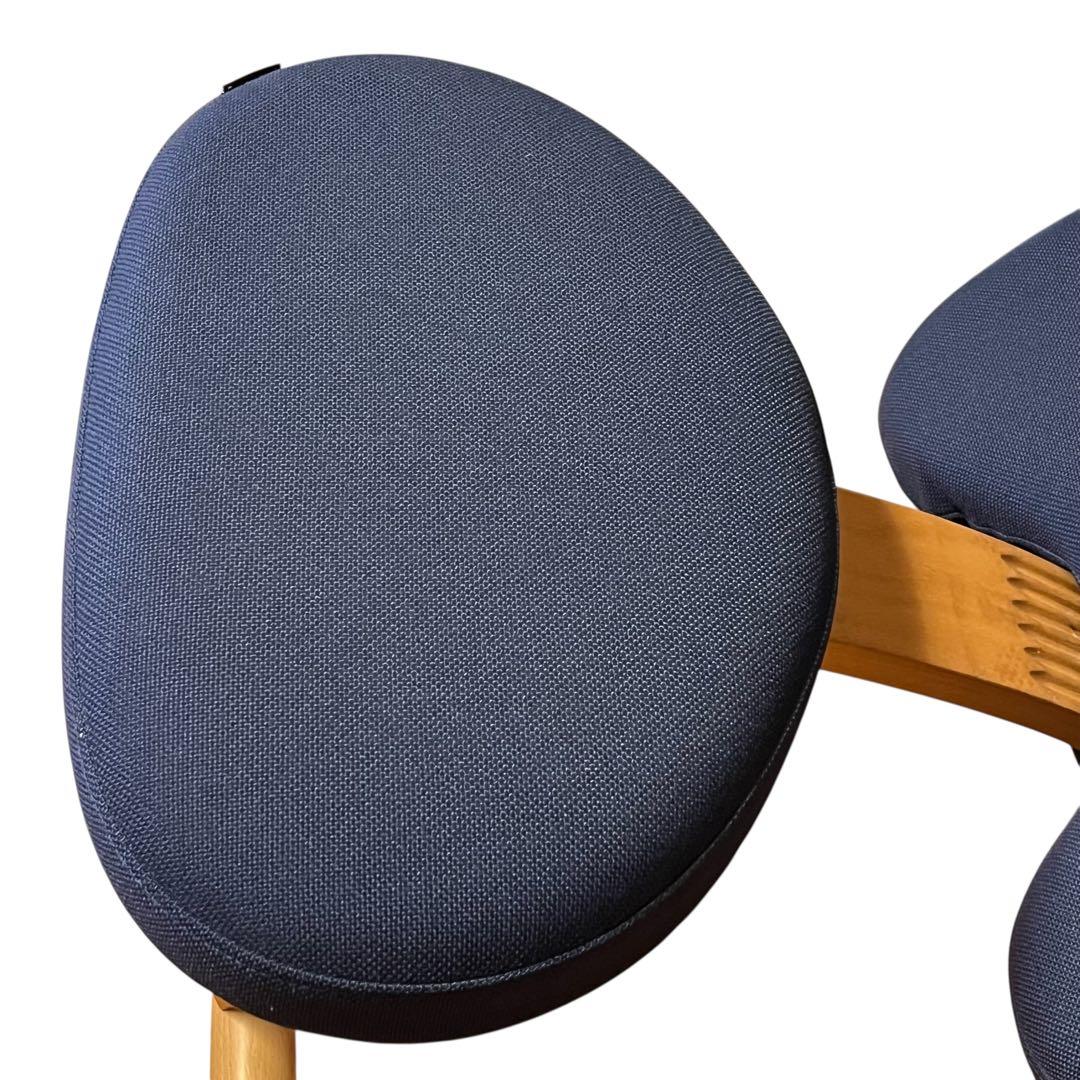 極美品 balans Easyバランスチェア イージー ネイビー カバー付き