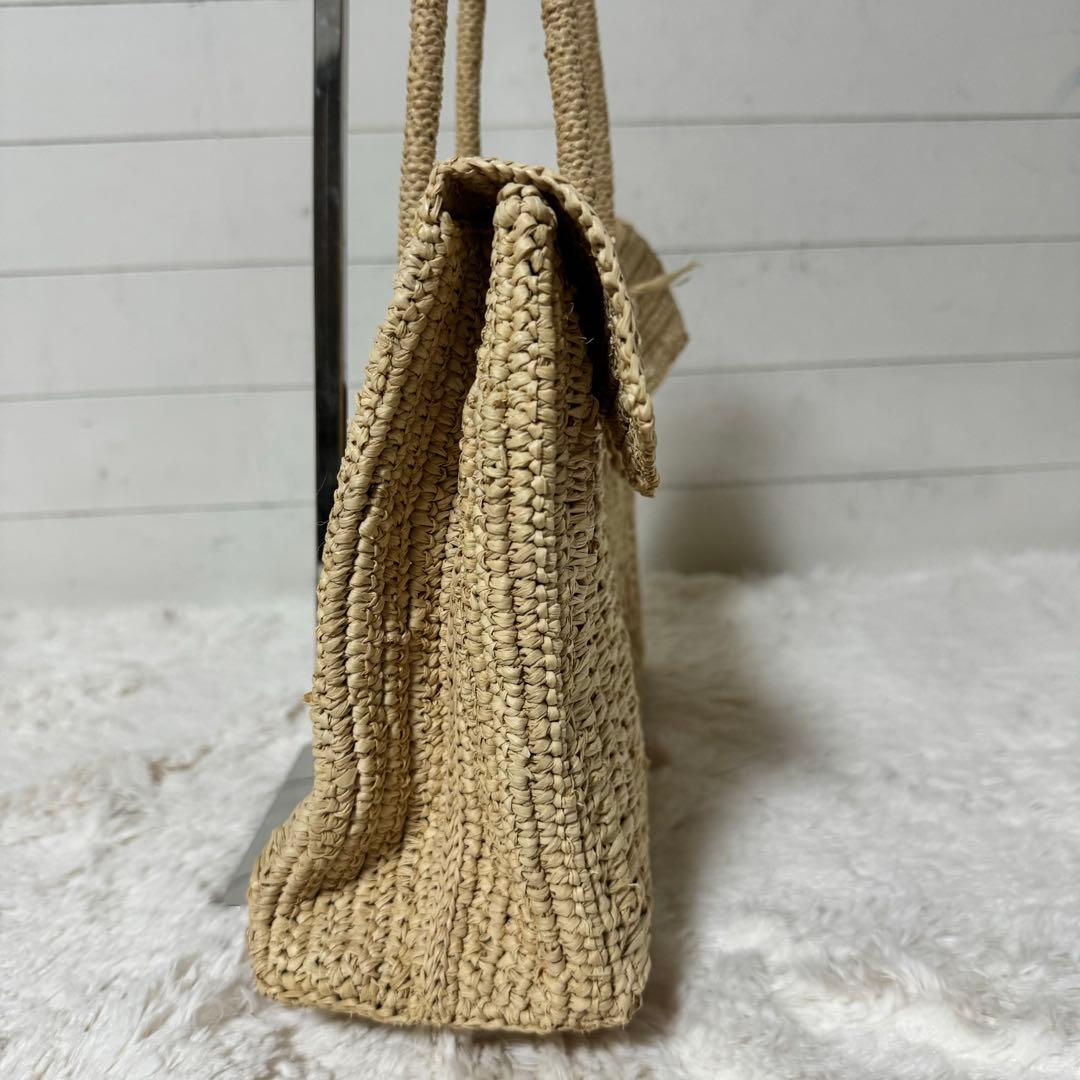 新品未使用✨MAISON N.H PARIS トートバッグ　ベージュ　ラフィア