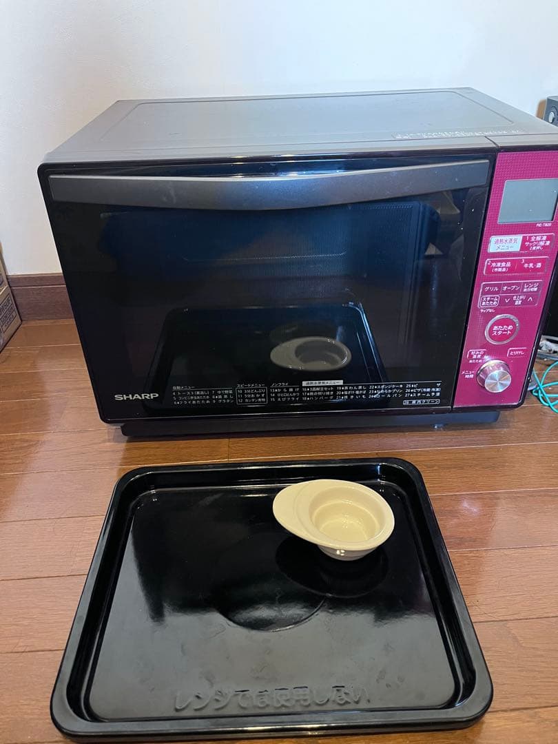 動作確認ＯＫ　ＳＨＡＲＰ シャープ 加熱水蒸気オーブンレンジ ＲＥ-Ｔ８２０-Ｒ