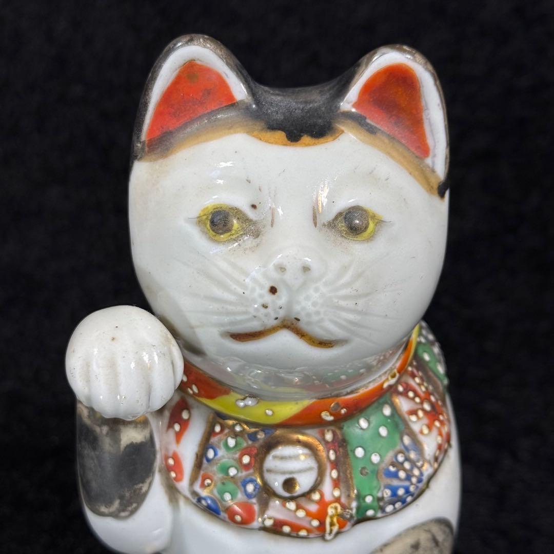 招き猫　高さ21㎝ 招きねこ　古い　まねきねこ　古瀬戸　古伊万里　時代物