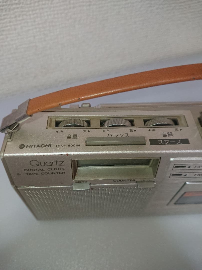 ジャンク品 日立 FM/AM ステレオカセットレコーダー TRK-4600M