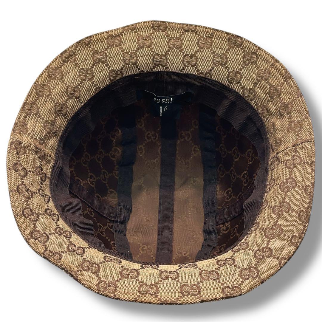 GUCCI グッチ GGキャンバス バケットハット イタリア製 ユニセックス