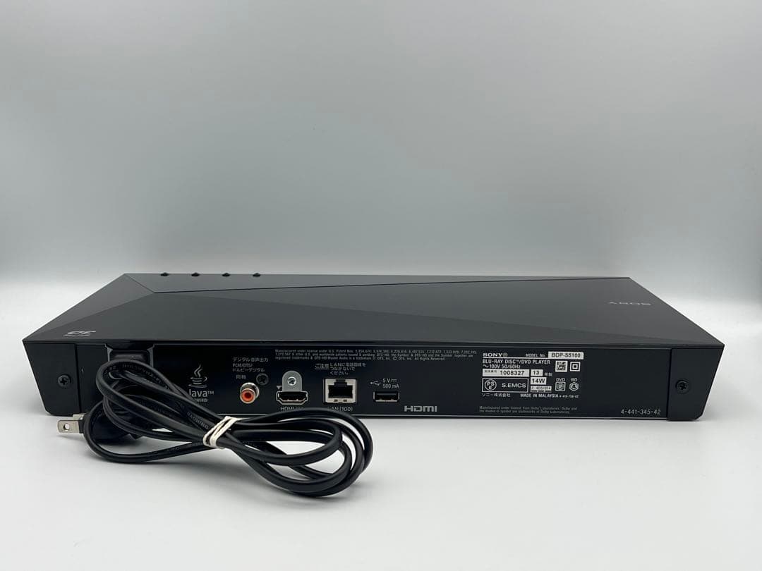 SONY Blu-ray DVD プレーヤー BDP-S5100 2013年製