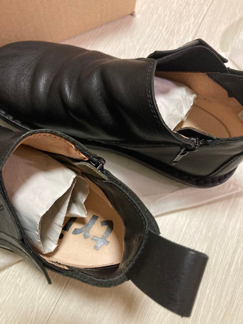 美品　トリッペン Kinky キンキー サイドゴアブーツ 本革 ブラック