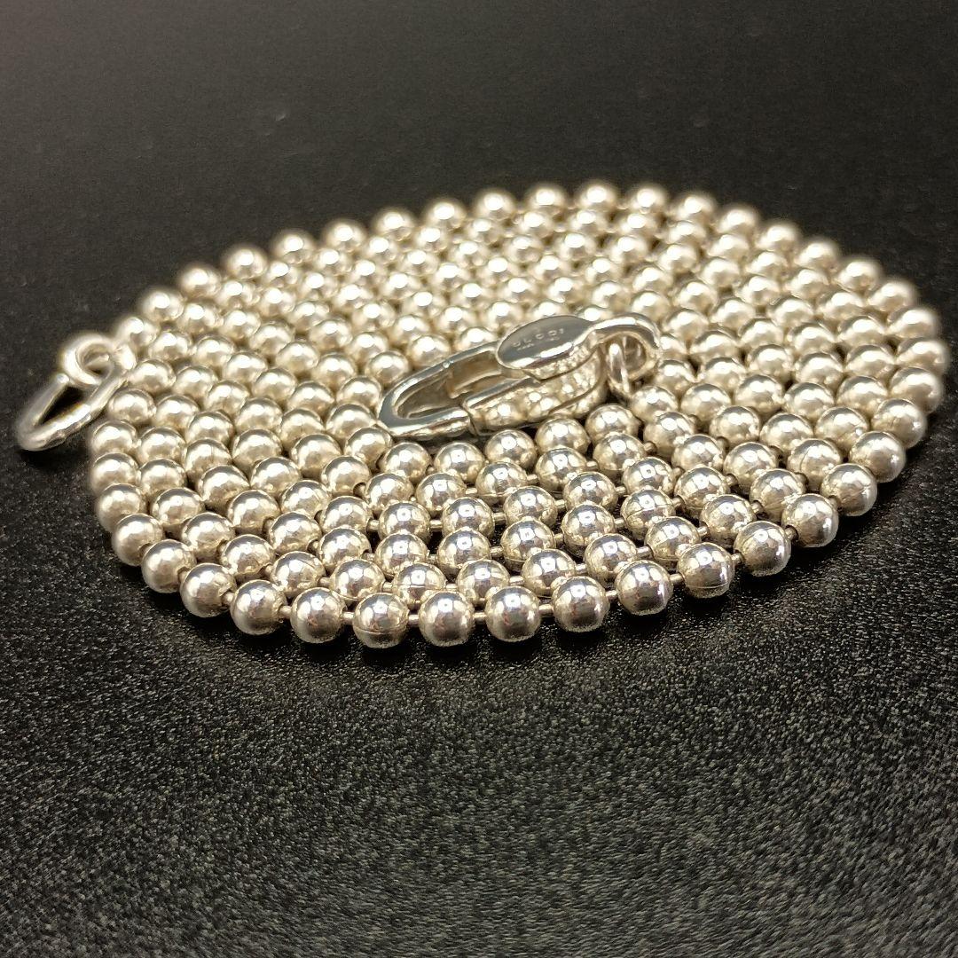 GUCCI ボールチェーン 50cm 2mm幅 SILVER925 ユニセックス