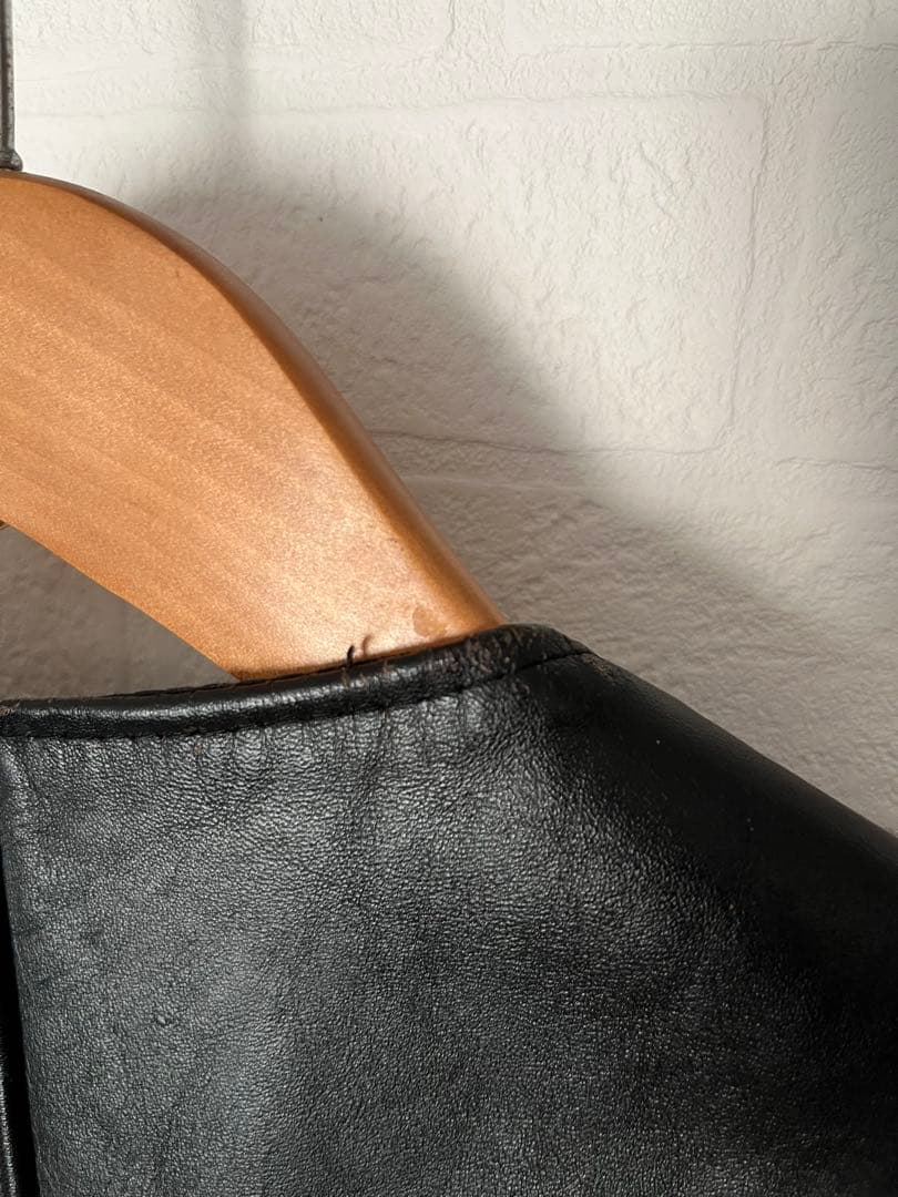 Schottショット レザーベスト LEATHER VEST ブラック