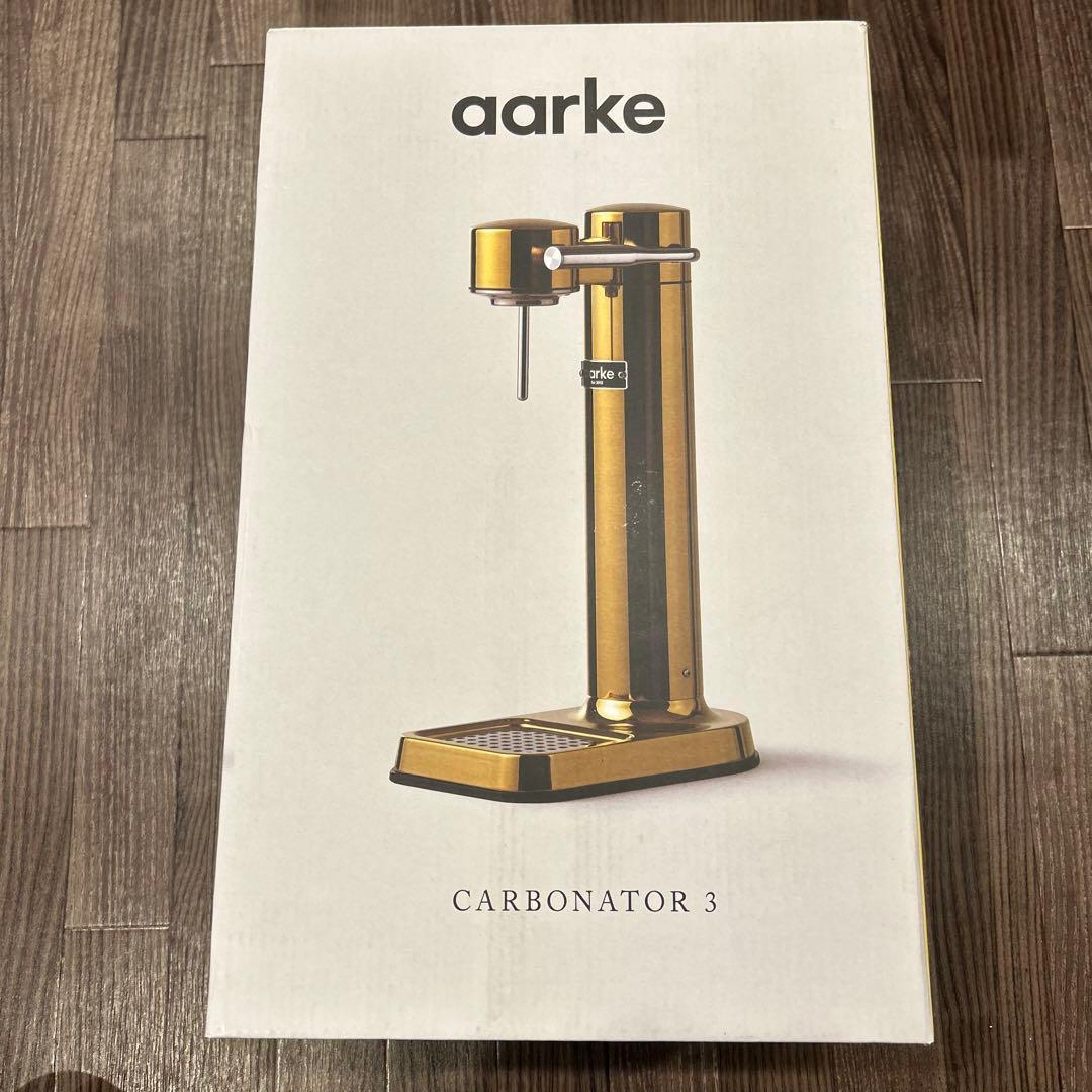 アールケ 炭酸水メーカー カーボネーター3 ブラスゴールド　AA-1204