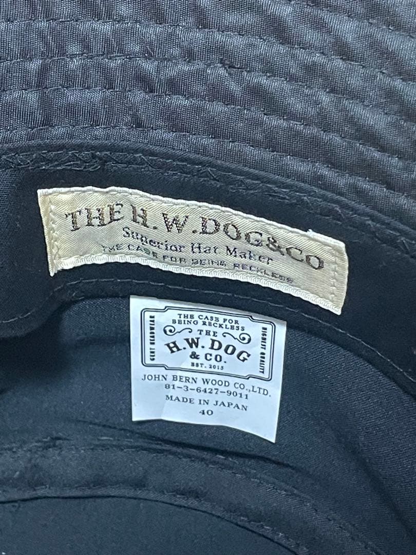 H.W.DOG SMART BUCKET HAT バケットハット 帽子 ブラック