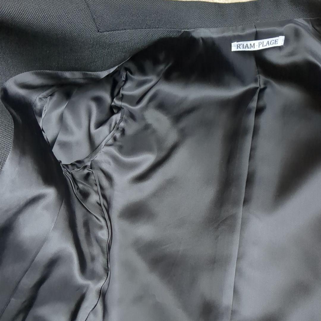 【美品】Plage R’IAM OXテーラードジャケット　ブラック　36