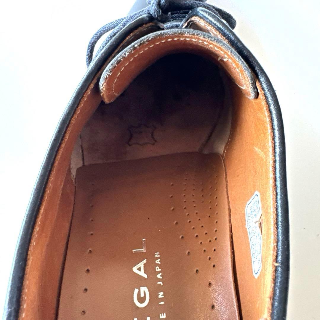 【REGAL】リーガル　革靴　25㎝ ブラック黒　ストレートチップ