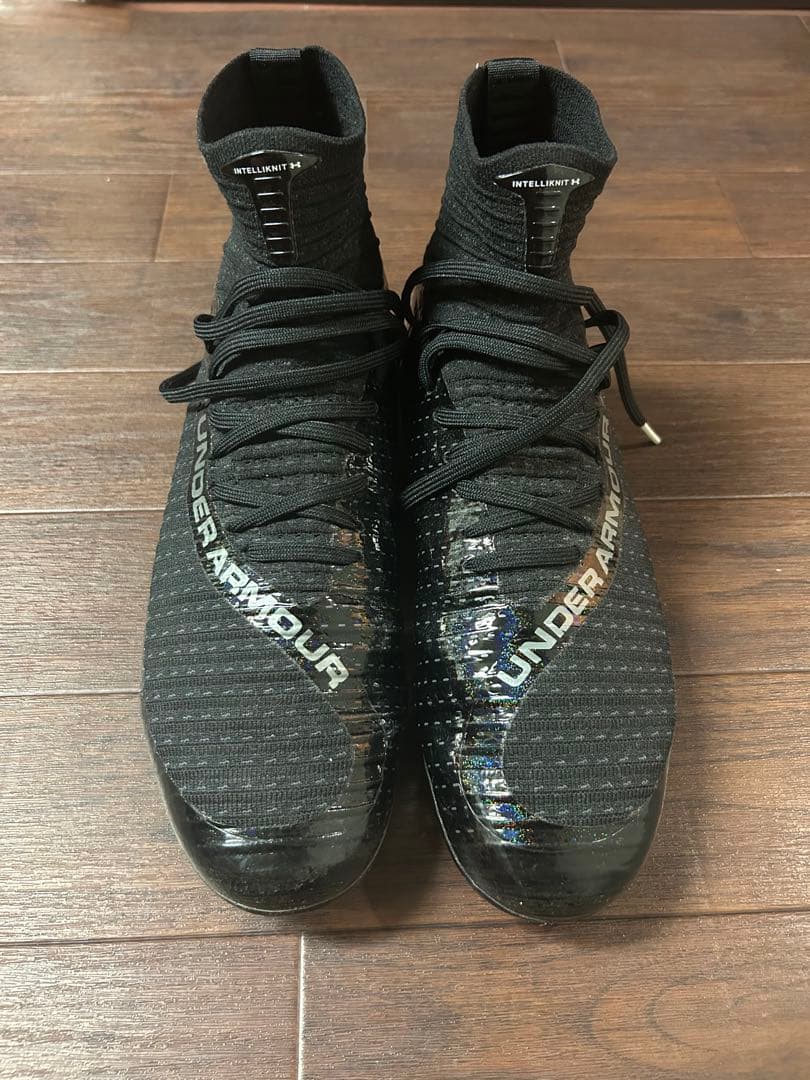 【UNDER ARMOUR】アメフトスパイク　ブラック　26.5cm