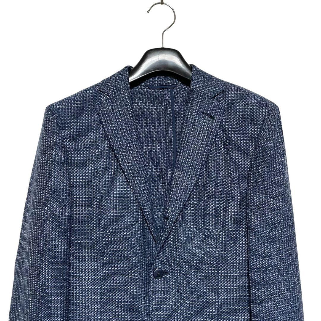 エルメネジルド・ゼニア　テーラードジャケット　リネン　シルク混　46