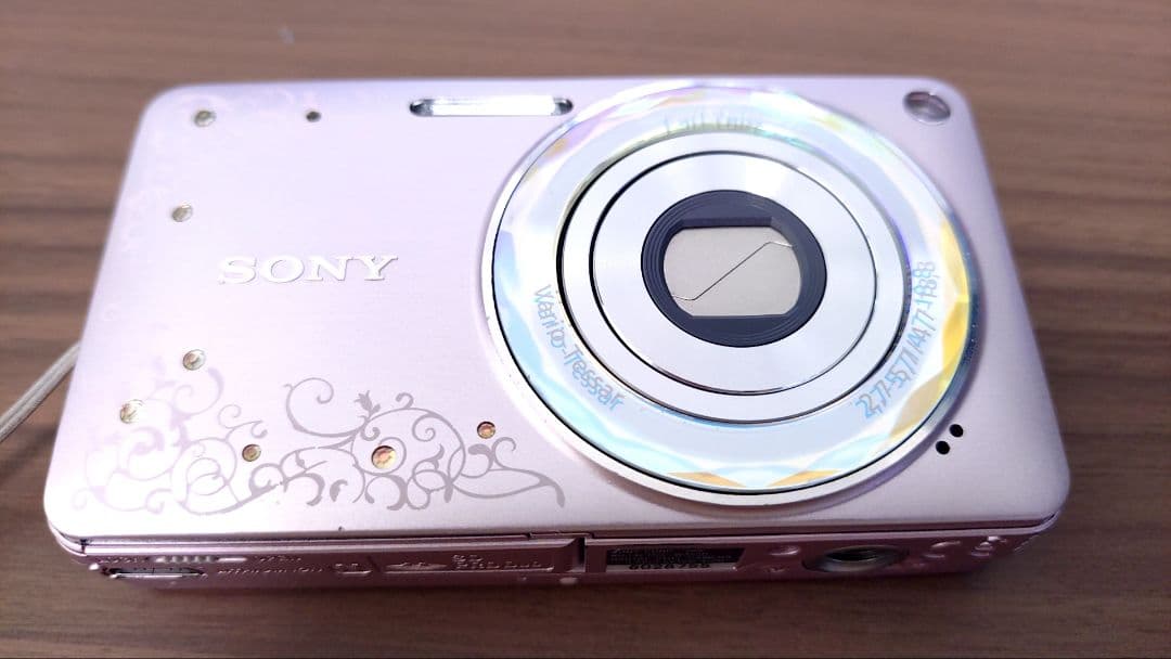 SONYサイバーショット★　DSC-W350D 桜色★名刺サイズ