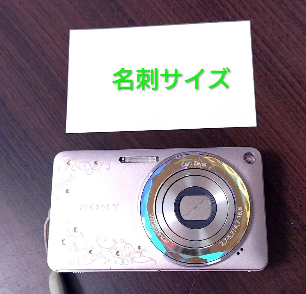 SONYサイバーショット★　DSC-W350D 桜色★名刺サイズ