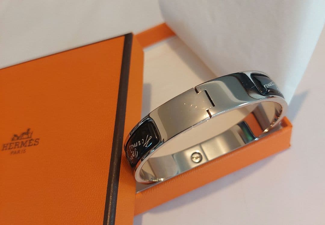 エルメス バングル　HERMES エマイユ　PM　美品