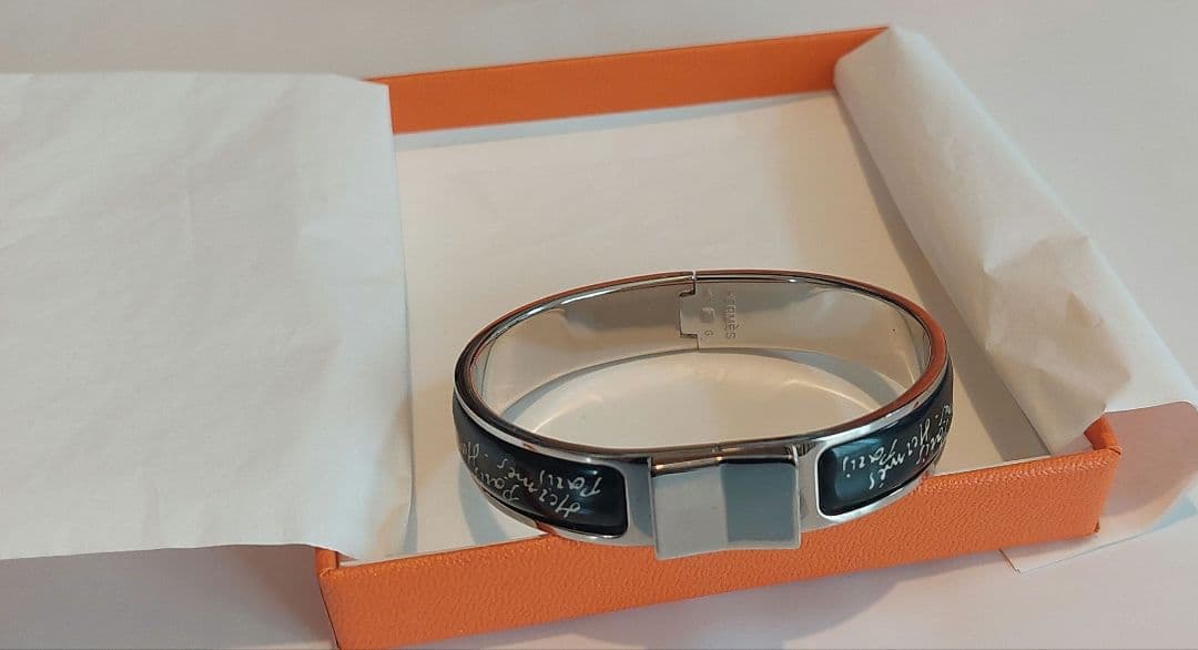 エルメス バングル　HERMES エマイユ　PM　美品