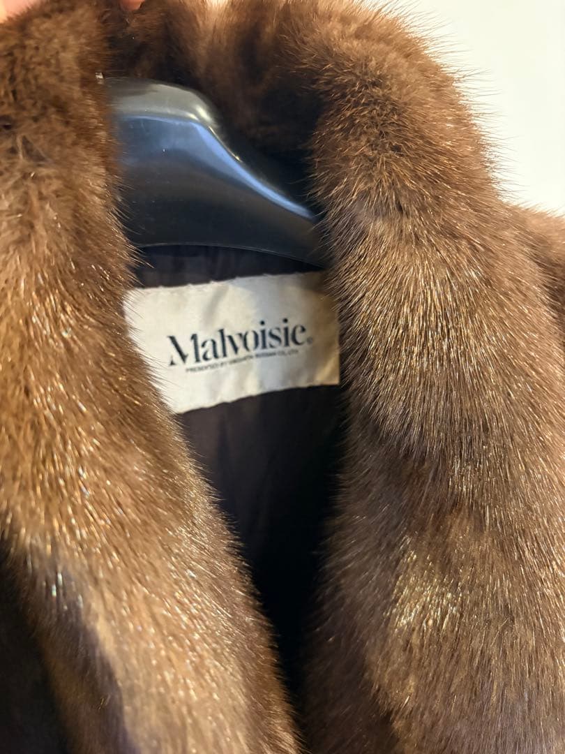 Malvoisie ブラウンミンクコート