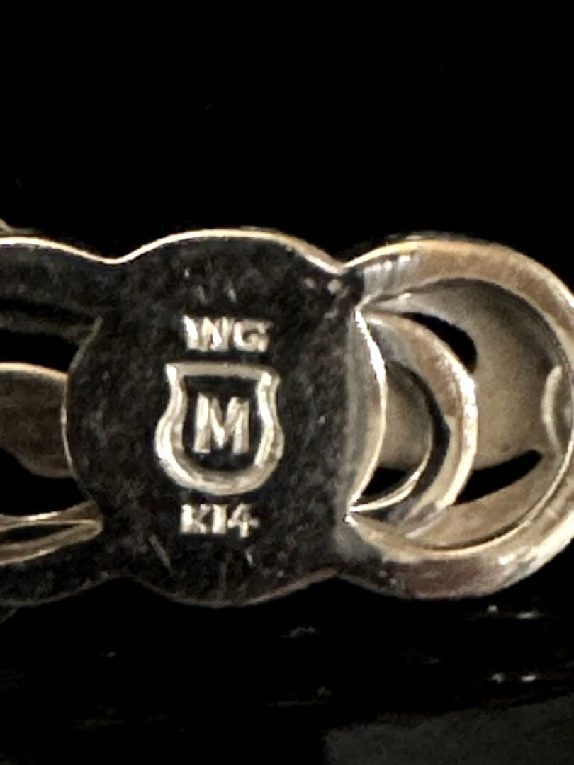 MIKIMOTO K14 WG 金無垢 真珠 パール ネックレス 約73.5cm