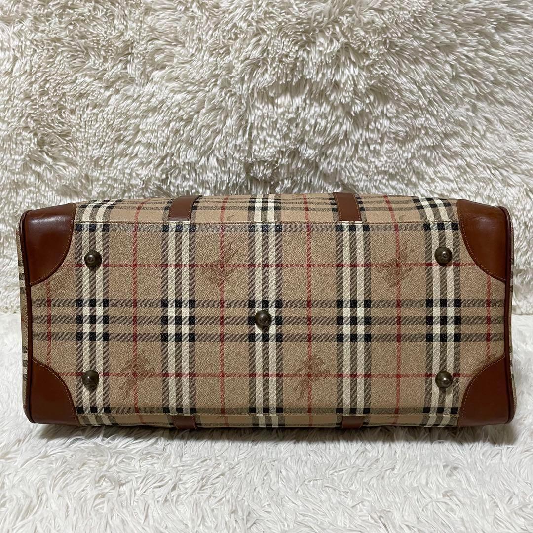 【美品】Burberry バーバリー　ボストンバッグ　ノバチェック　大容量