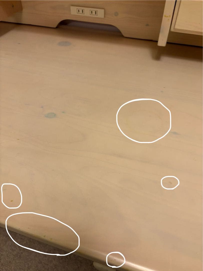 取外し可能仕切り収納&電源コード付き/2wayデスク（学習机）