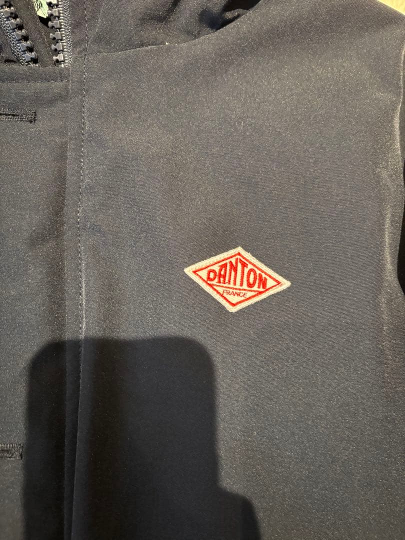 DANTON ブラック タッサーダウンジャケット 38