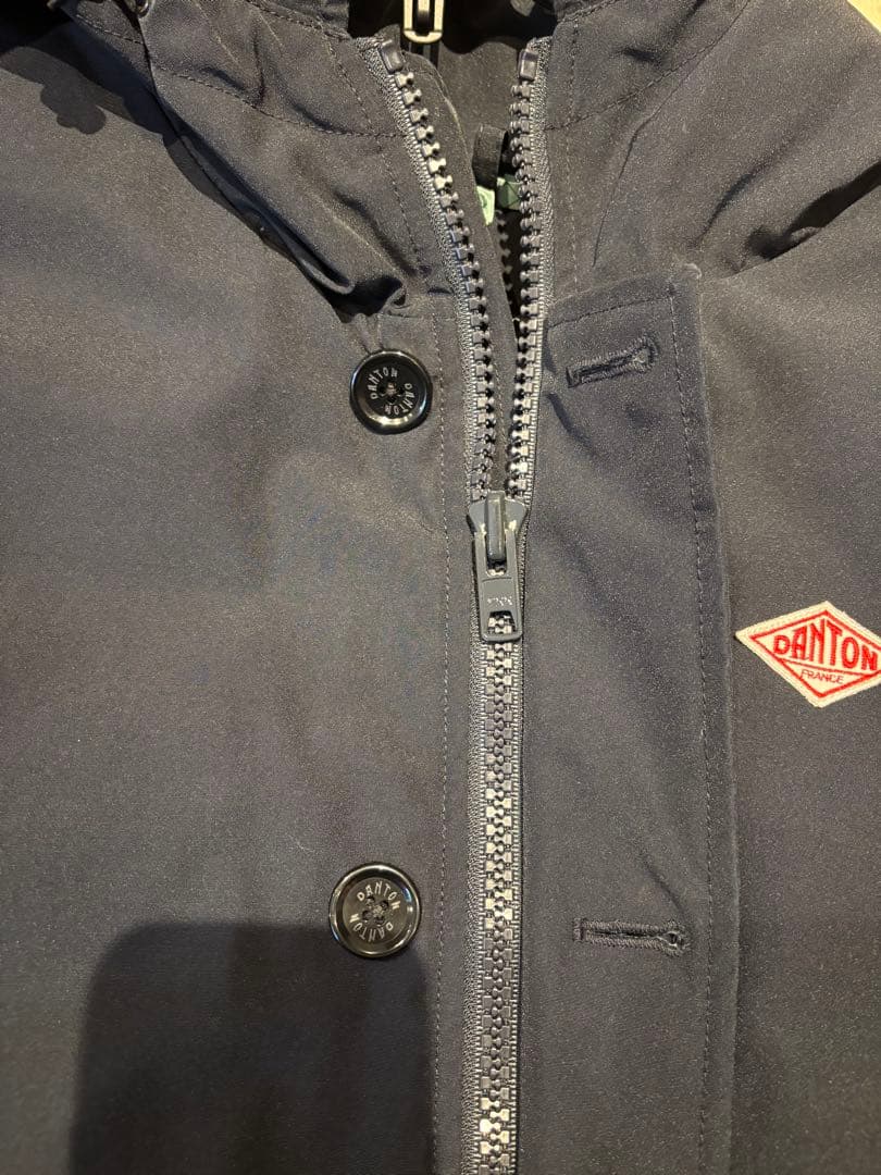 DANTON ブラック タッサーダウンジャケット 38