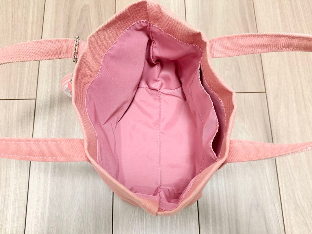 フェイラー　オールドテディ ワッペントートバッグ　ピンク