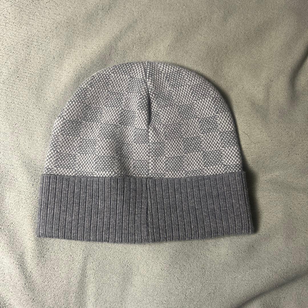 Louis Vuitton ニット帽　ビーニー　グレー
