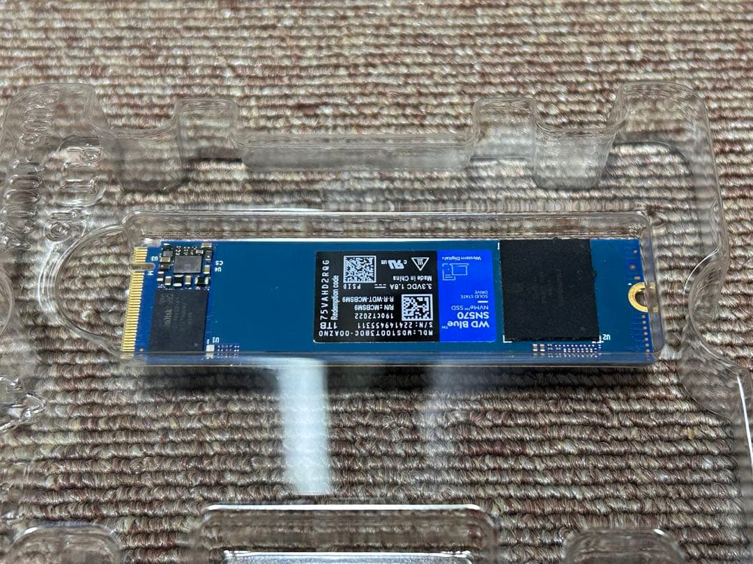 m.2 SSD 1TB WD SN570 NVMe 動作品 高速 ゲーミングPC