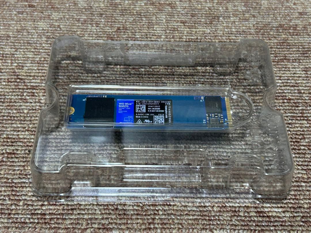 m.2 SSD 1TB WD SN570 NVMe 動作品 高速 ゲーミングPC