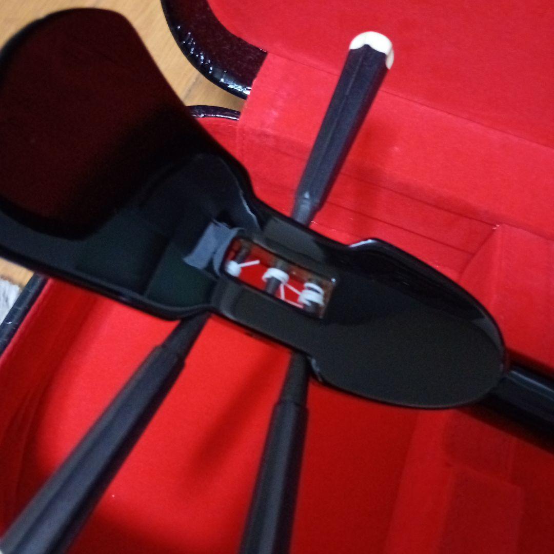 三線本体 ヘビ革 黒