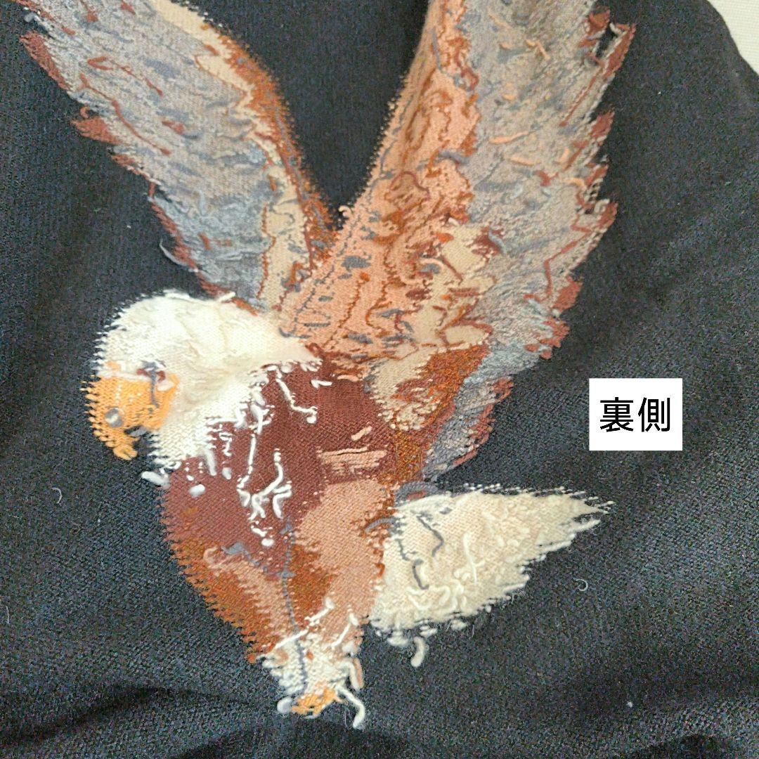 〜80s スコットランド製 カシミアセーター アニマル柄　鷹　ビンテージ　希少