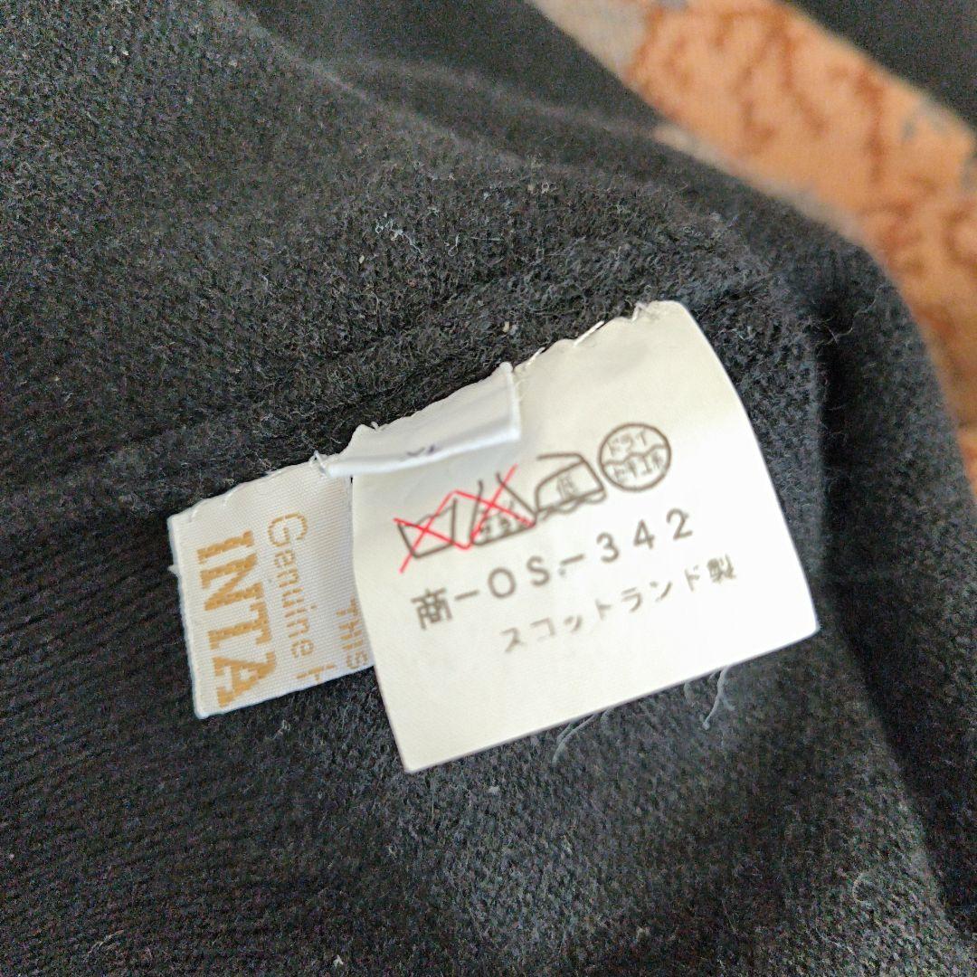 〜80s スコットランド製 カシミアセーター アニマル柄　鷹　ビンテージ　希少