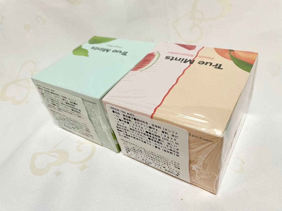 【未開封】TRUE MINTS ミント味 ピーチ味 すいか味 口臭ケアタブレット