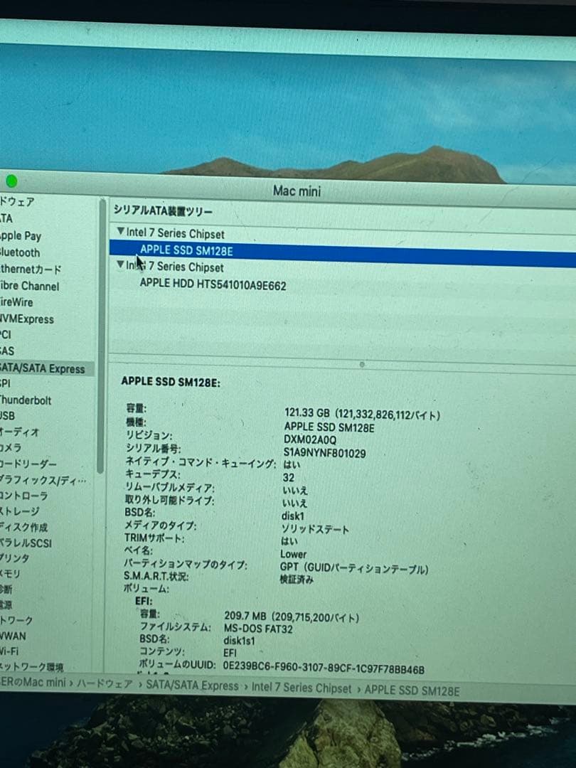 Macデスクトップ Apple Mac mini 2.3GHz i7 16GB 121GB+1TB