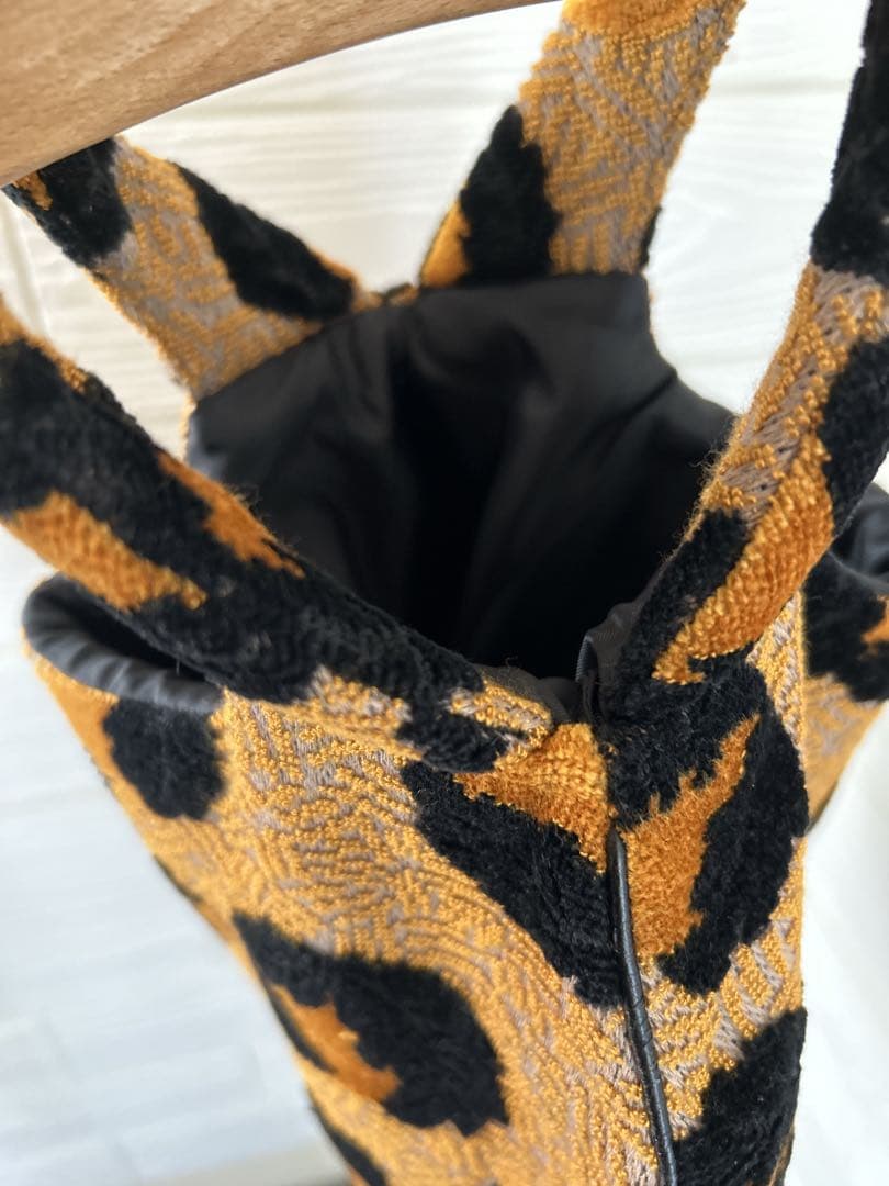 美品　minä perhonen パイル　ジャガード　エッグバッグ