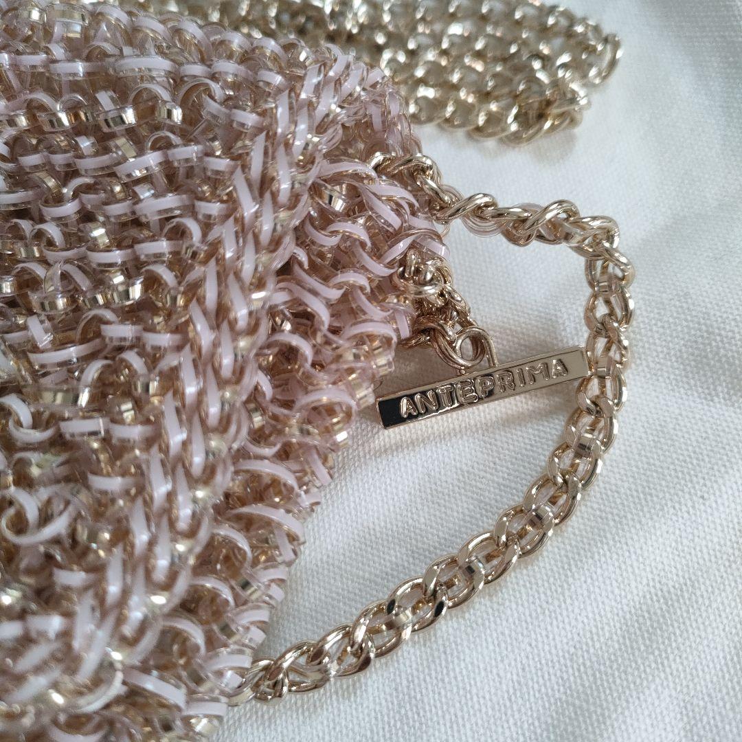 アンテプリマ ワイヤーバッグ パウダリーピンクゴールド