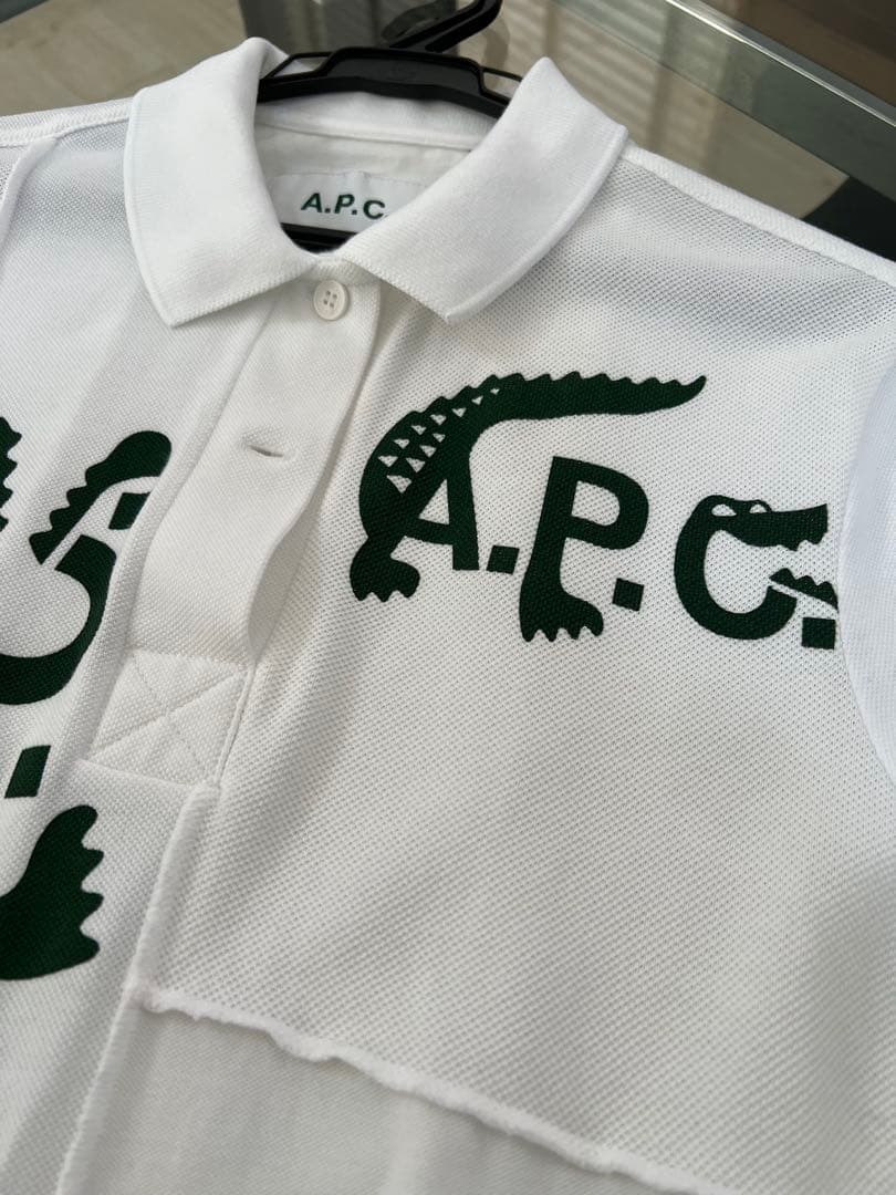『Lacoste x A.P.C.』 コラボ パッチワークポロシャツ