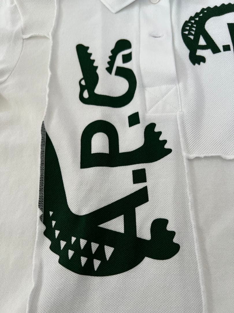 『Lacoste x A.P.C.』 コラボ パッチワークポロシャツ