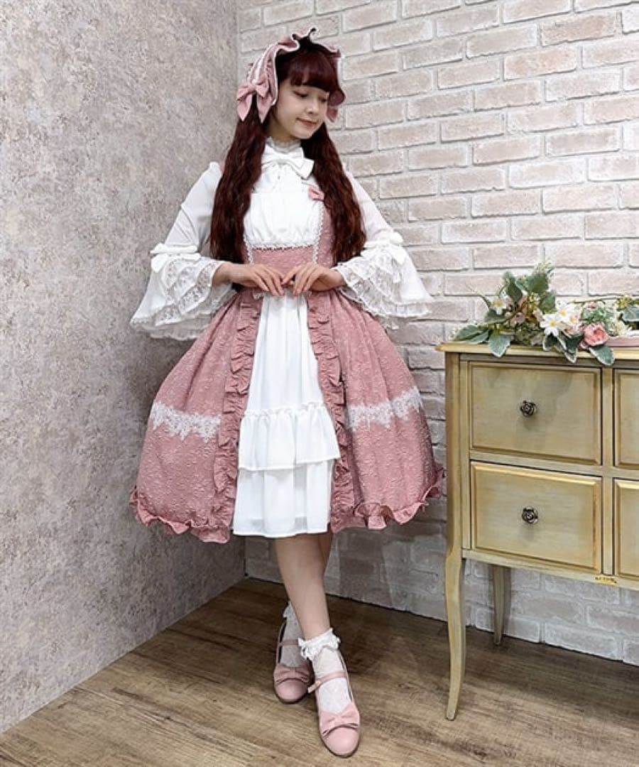 最終値下げ！♡axesfemmekawaii♡メアリージャンパースカート ピンク