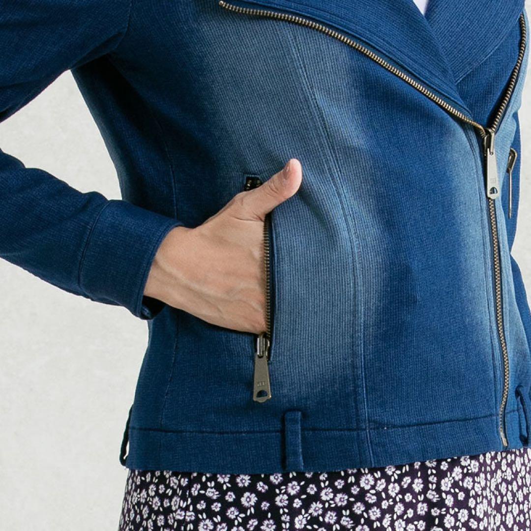 インディゴストレッチデニムライダースジャケットケイミー新品JARS112811