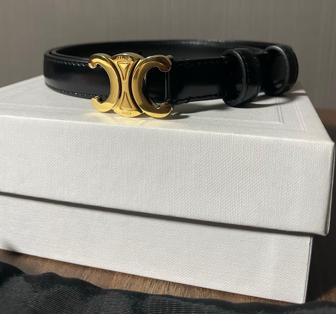 セリーヌ celine トリオンフ ベルト 70センチ レディース