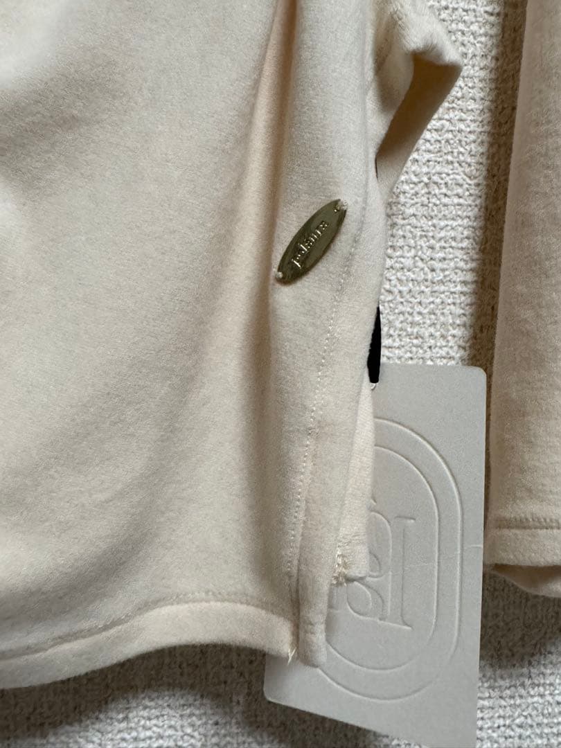 polaura アシンメトリードレープロングスリーブトップス